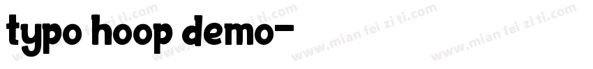 typo hoop demo字体转换